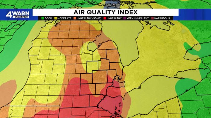 Smoke, haze to continue affecting Southeast Michigan into Monday