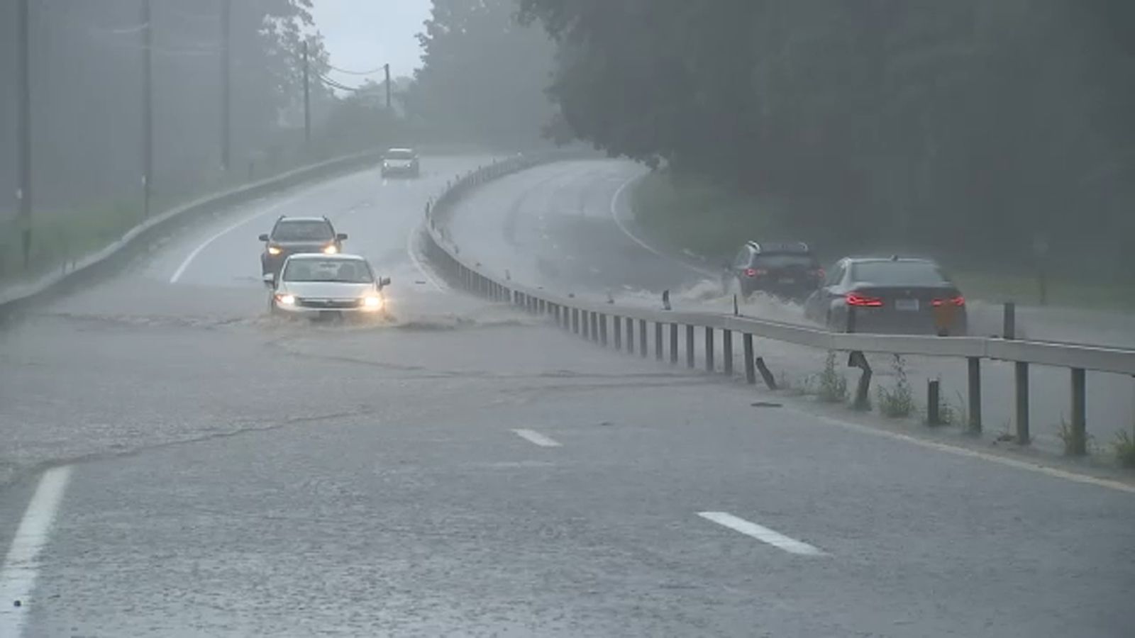 Torrential downpours causing flooding, power outages across area; State of Emergency declared in NJ