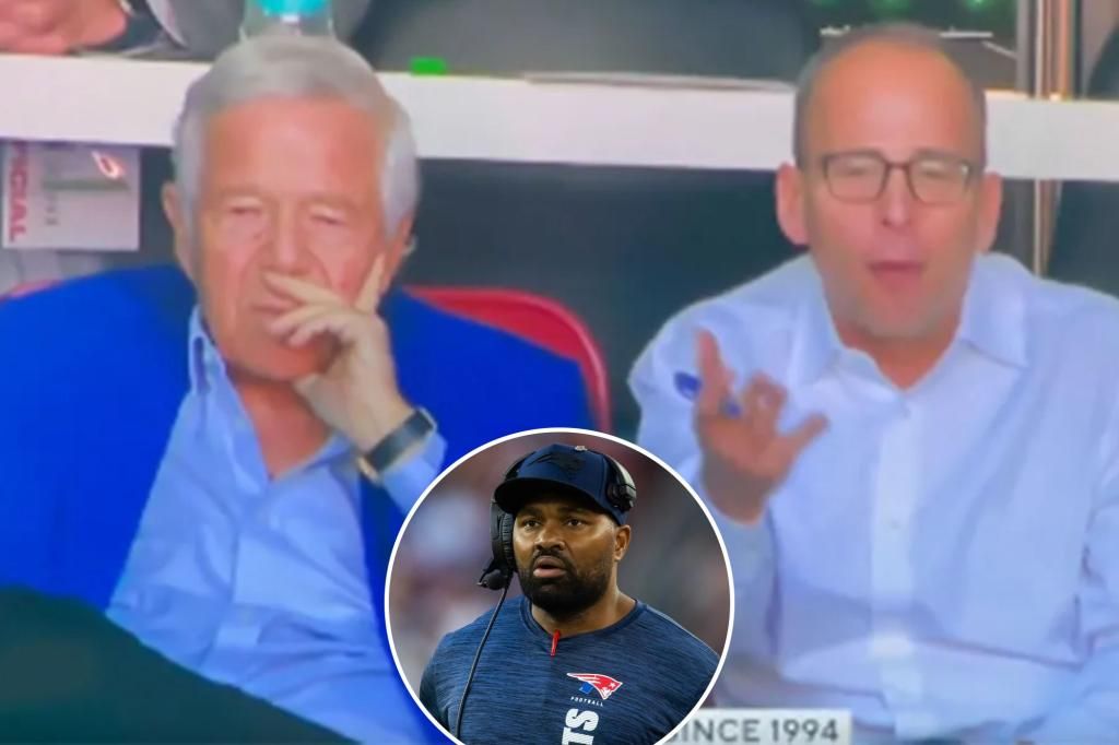 Jonathan Kraft caught fuming on TV at Patriots as Jerod Mayo frustration grows