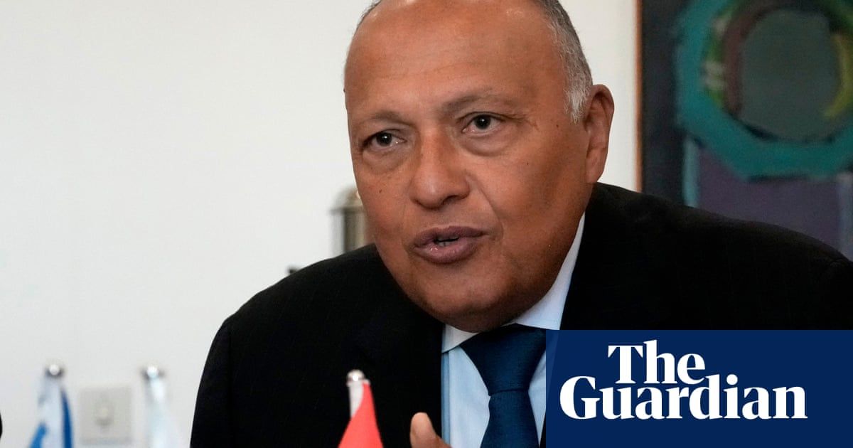 Egypt preparing safe areas for Gaza refugees, foreign minister says