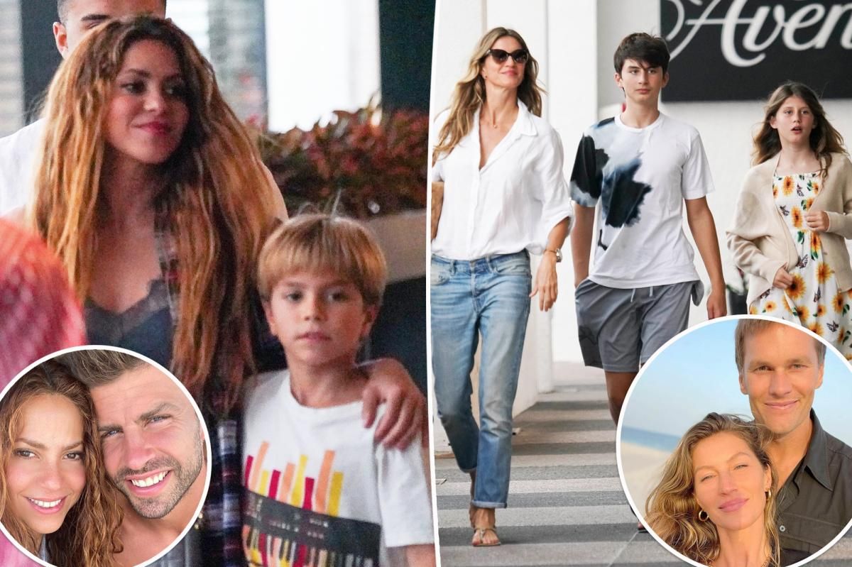 Shakira, Gisele Bündchen have night out with kids in Miami