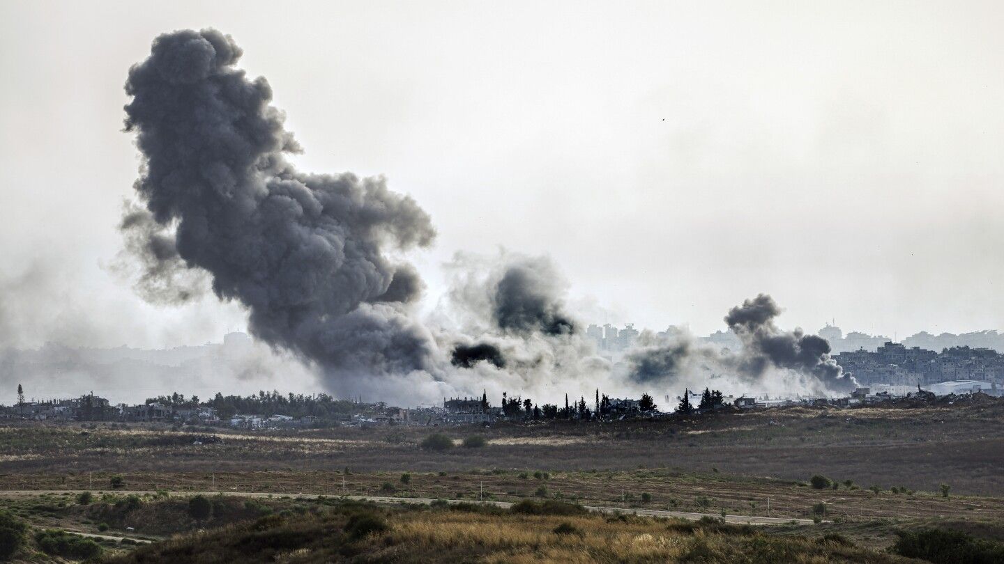 The Latest | Israel finds bodies of 3 hostages in Gaza, as first aid unloaded by sea