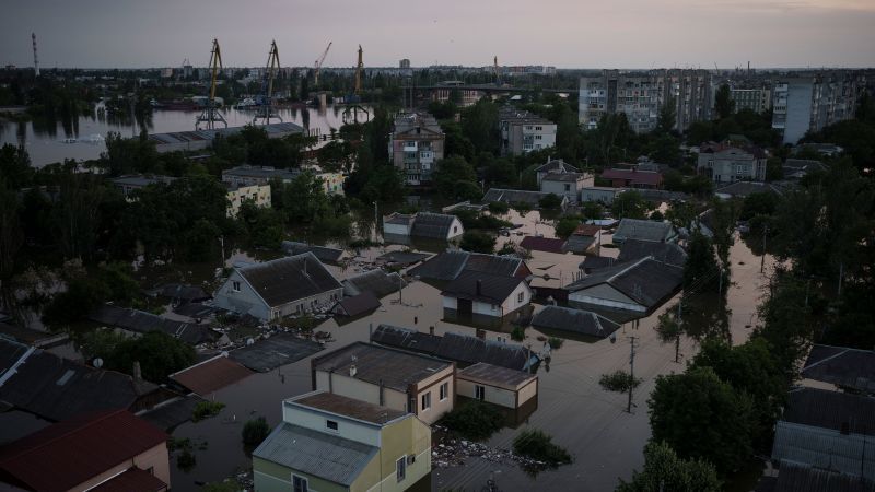 At least 16 dead in Kakhovka dam collapse flooding, Kyiv says