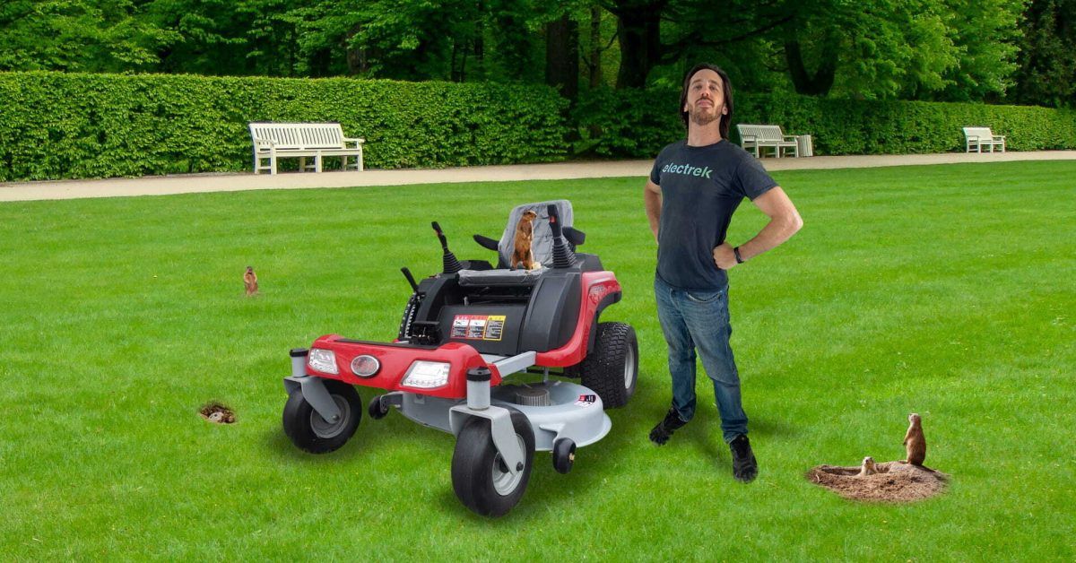 A zero-turn electric lawn mower for half the price is finally here