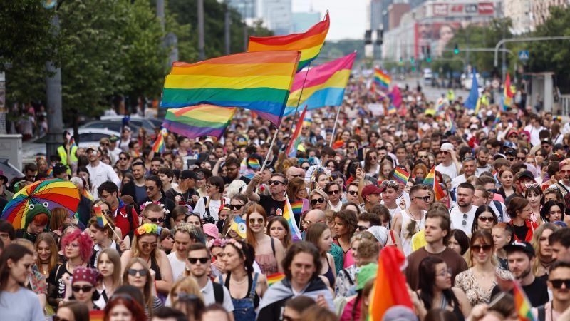 Polish LGBTQ crowds march to demand equal rights as election looms