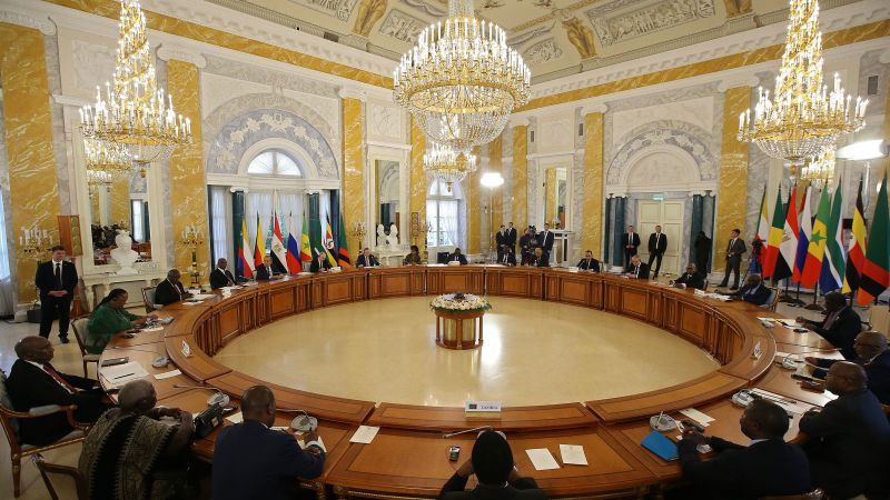 African leaders meet with Putin as part of their 'peace mission' to Ukraine