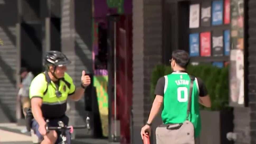 Some fans travel far to see Game 5 of NBA Finals in Boston