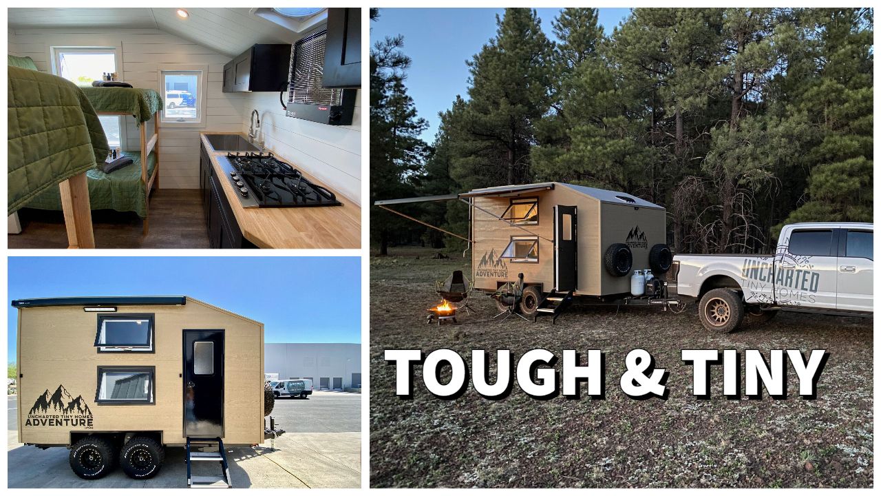 The Outpost Camping Trailer Packs Luxury Kitchen and Bathroom, Four Beds