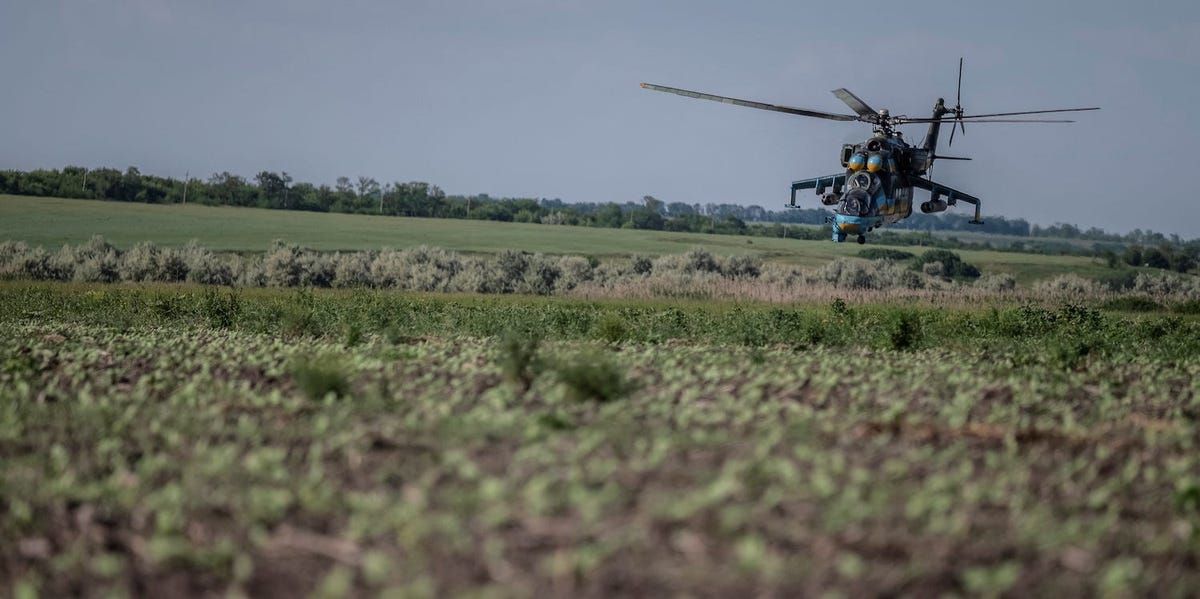 Ukraine Women Flash As Helicopters Fly Over to Boost Morale: Pilot