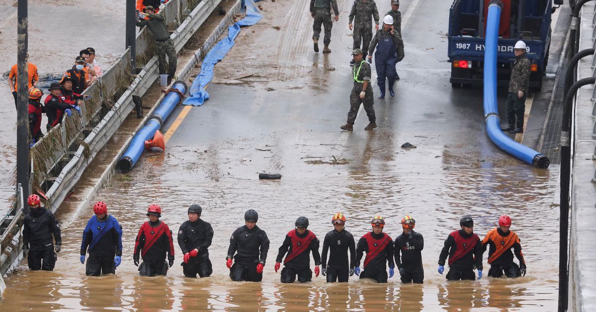 South Korea flood death toll rises to 39, Yoon blames botched responses