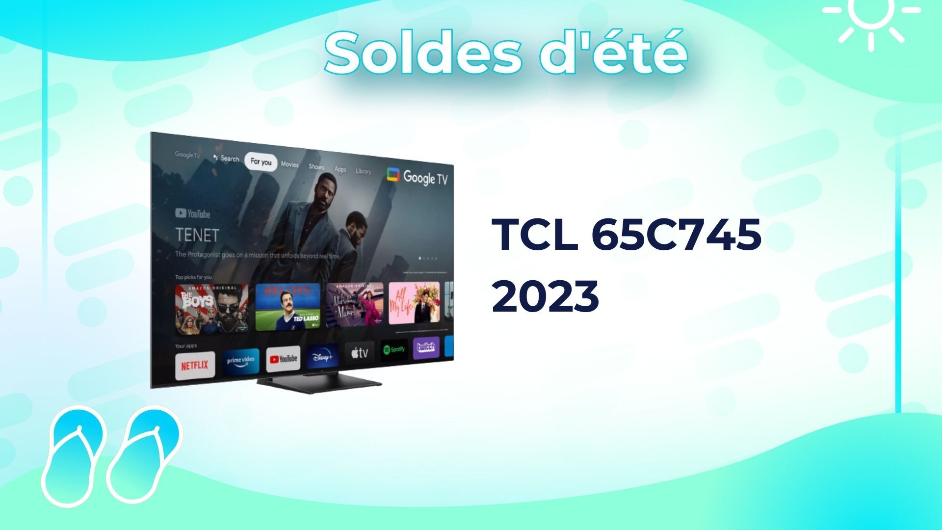 TCL 65C745 : ce récent TV 4K QLED (HDMI 2.1, Dolby Vision, HDR10+) peut vous revenir à 699 € pendant les soldes