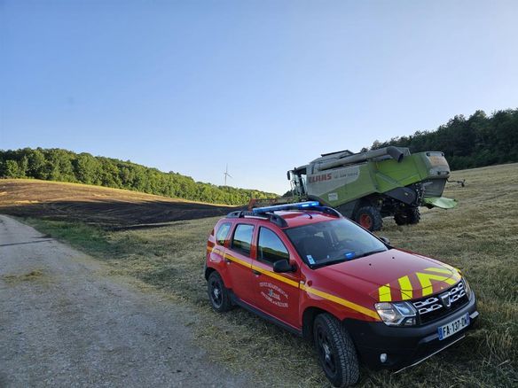 Feux de cultures dans l'Yonne : plus de 30 hectares partis en fumée, ce lundi, les sinistres maitrisés