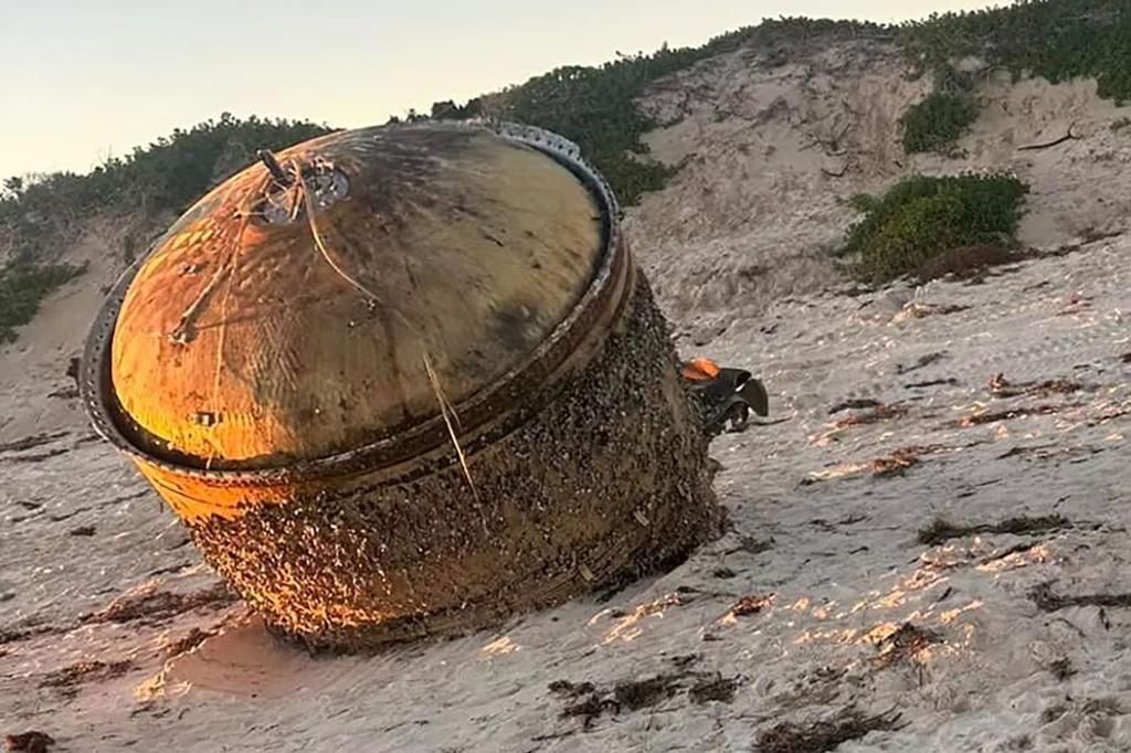 Experts warn public after 'hazardous' spacecraft washes up on beach