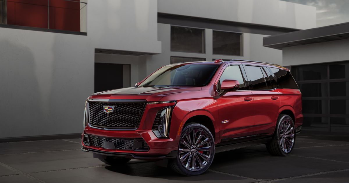 Cadillac is giving its gas-powered Escalade an EV glow-up