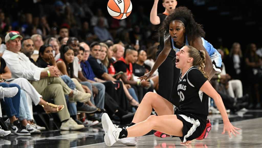 Kate Martin suffers leg injury in Las Vegas Aces loss