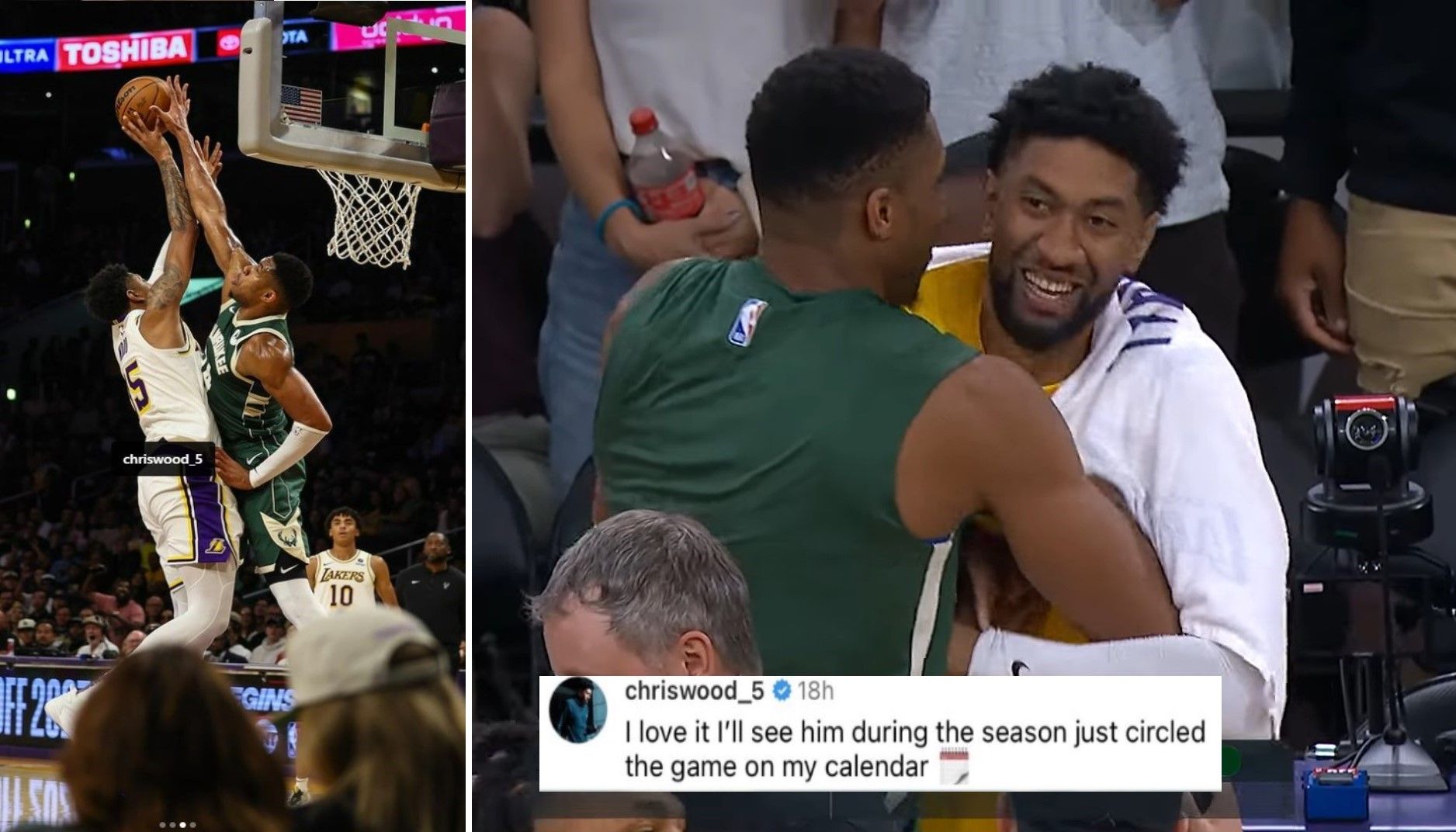 Christian Wood répond au troll de Giannis Antetokounmpo sur Insta