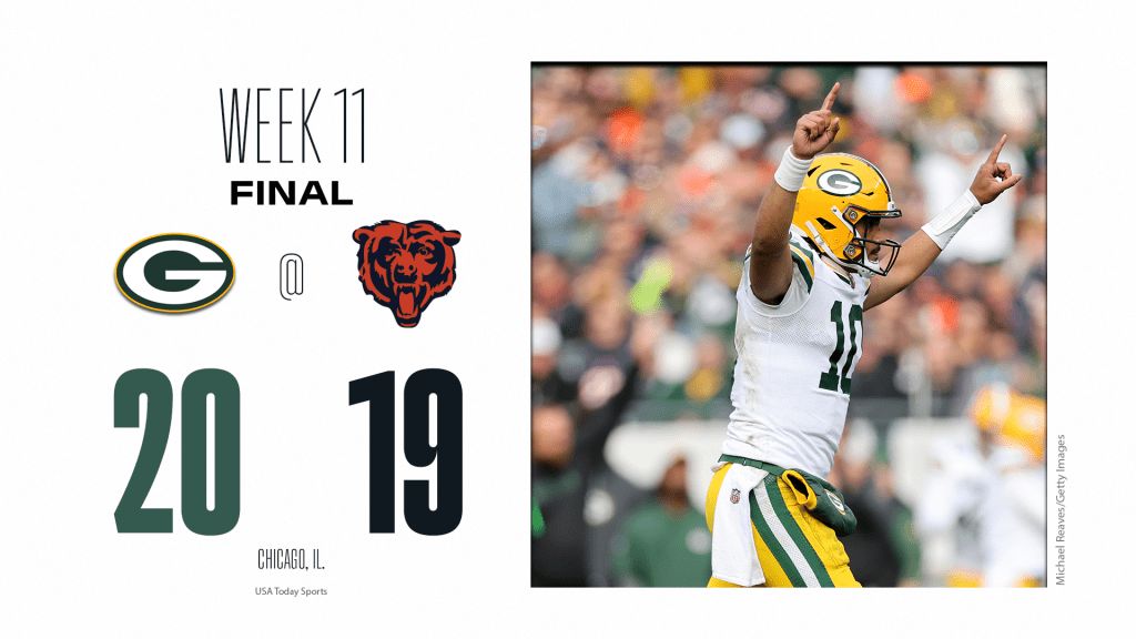 Instant analysis of Packers' 20-19 win over Bears in Week 11