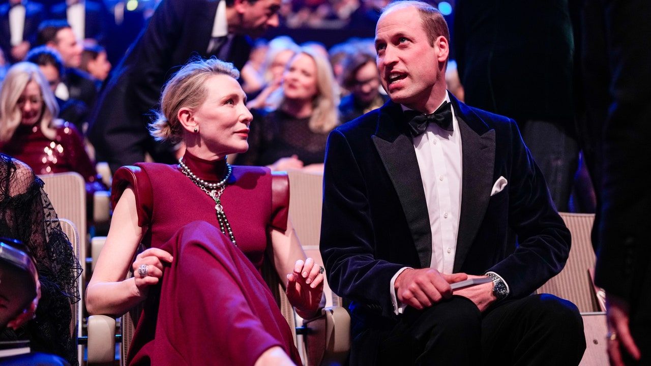 Le prince William aux Bafta, sans Kate Middleton mais avec Cate Blanchett