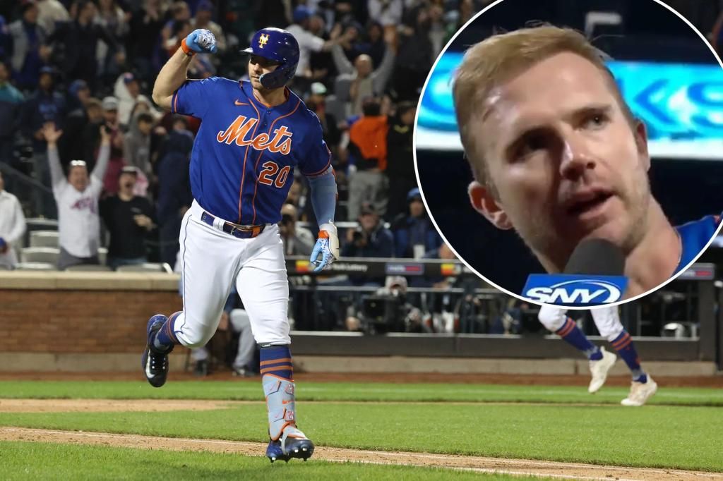 Pete Alonso drops F-bomb in interview after emotional Mets homer