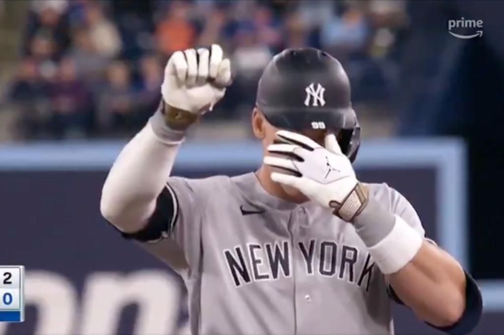 Aaron Judge shades Blue Jays controversy with closed-eyes taunt