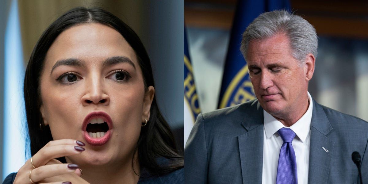 AOC Dunks on McCarthy on Debt Ceiling Limit, Calls Talks 'Rudderless'