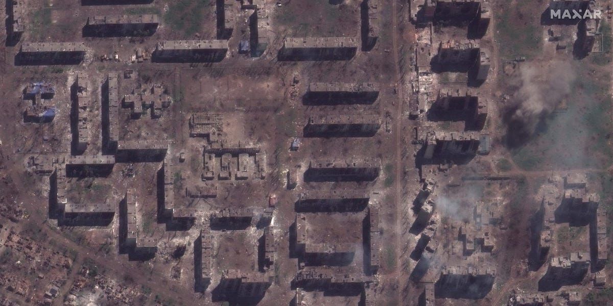 Before and After Images Show Destruction of Ukraine's Bakhmut