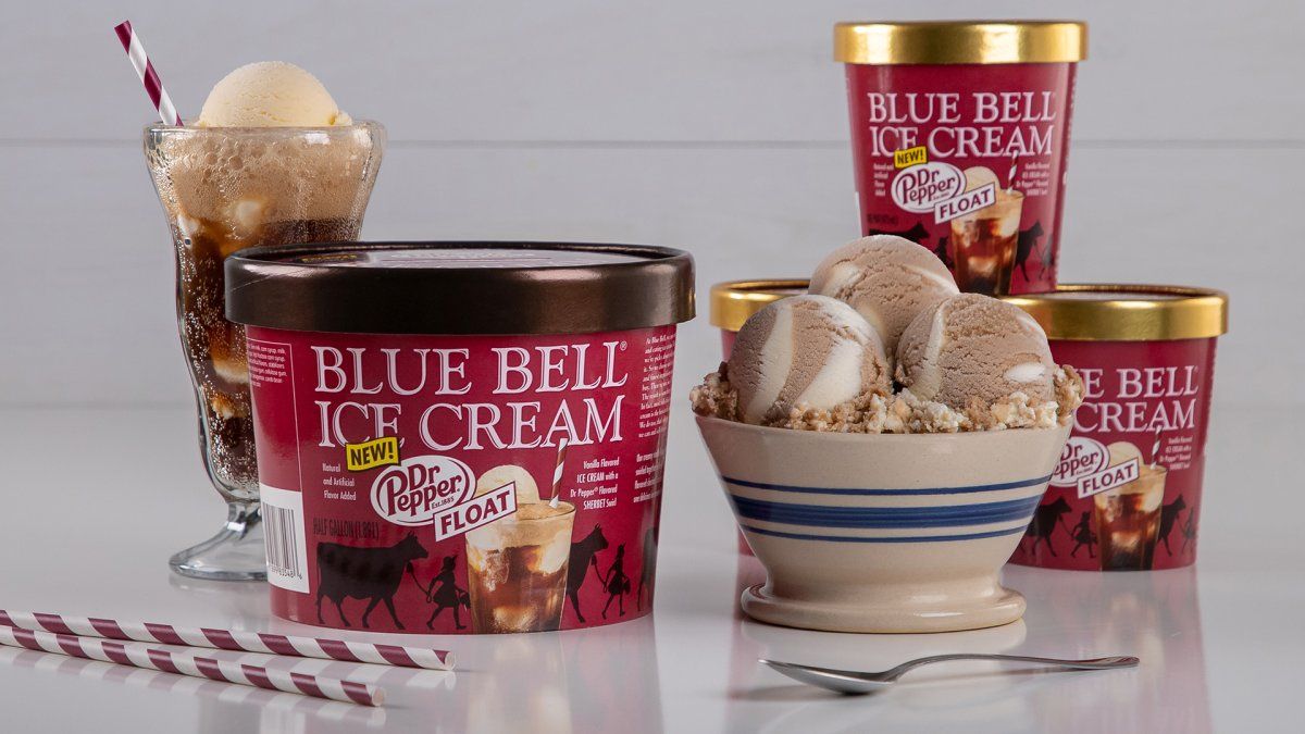 Blue Bell, Dr Pepper Team Up for Float-Flavored Ice Cream