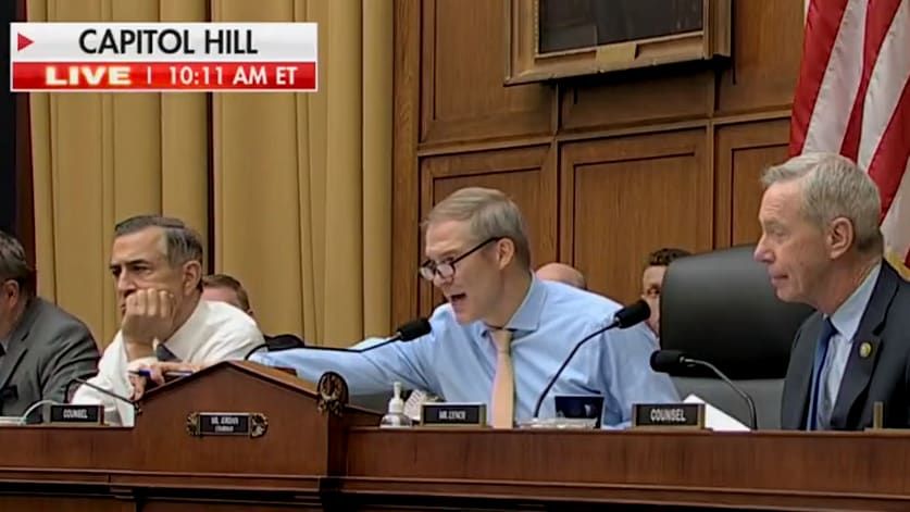 Jim Jordan Freaks Out When Dem Confronts Him With House Rules