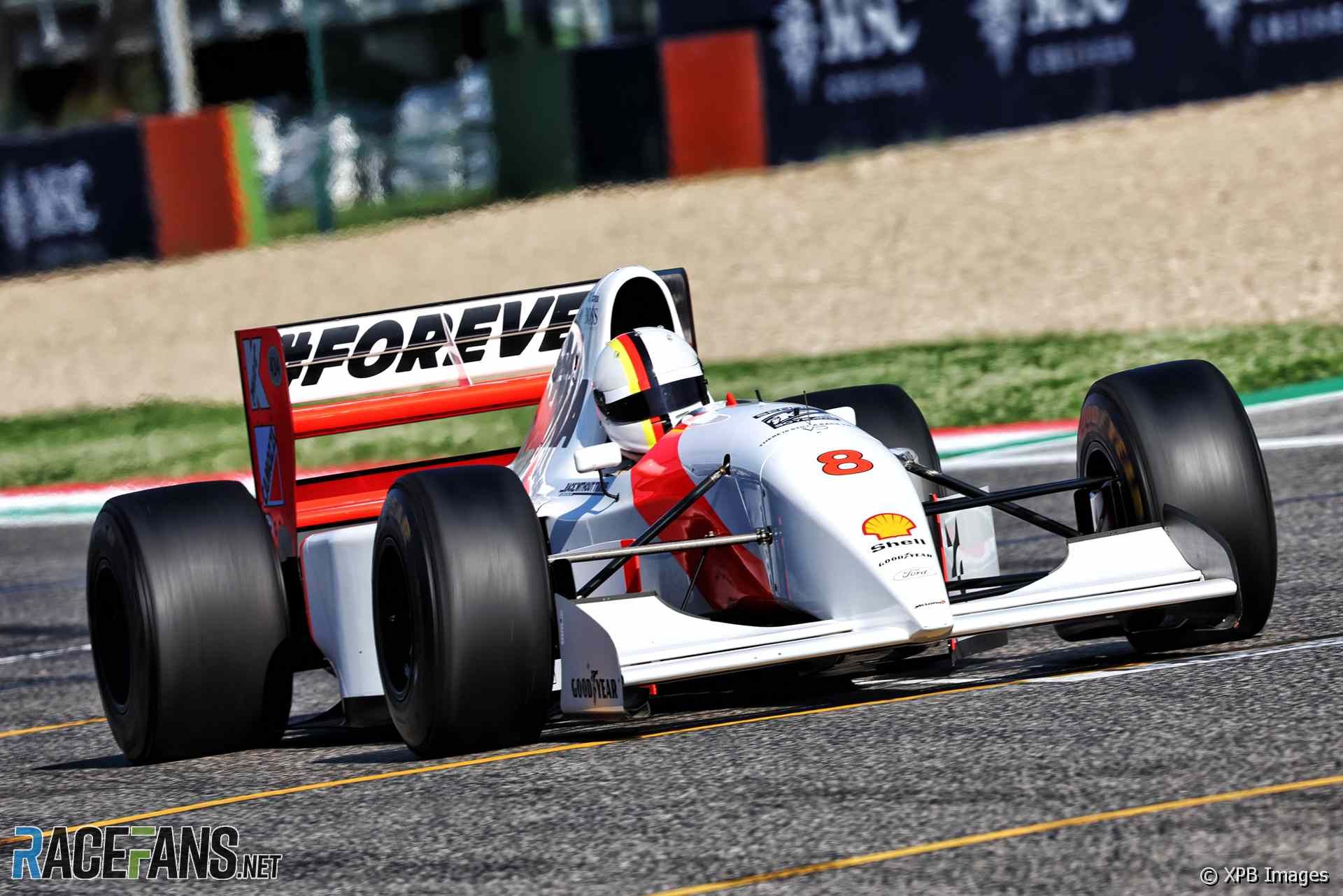 Pictures: Vettel drives Senna’s last race-winning McLaren at Imola