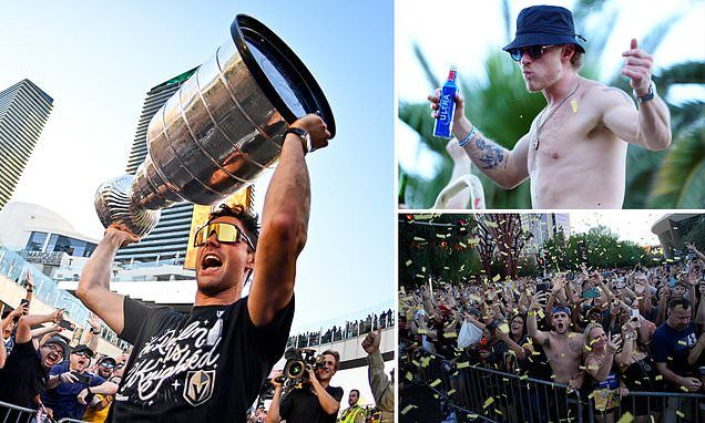 Vegas Golden Knights enjoy wild parade in Sin City as the famous strip is shut down to celebrate