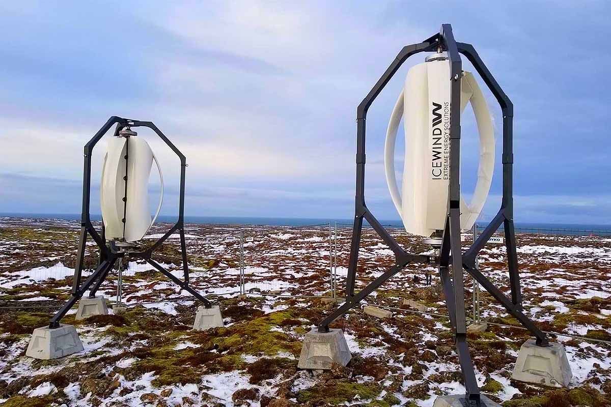 Icewind, l'invention d'une éolienne à axe vertical de la taille d'un réfrigérateur et d'une puissance d’environ 600 W