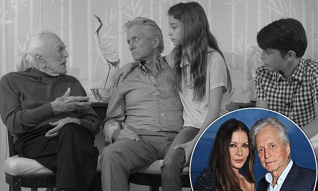 Catherine Zeta Jones shares throwback picture of husband Michael Douglas with their children