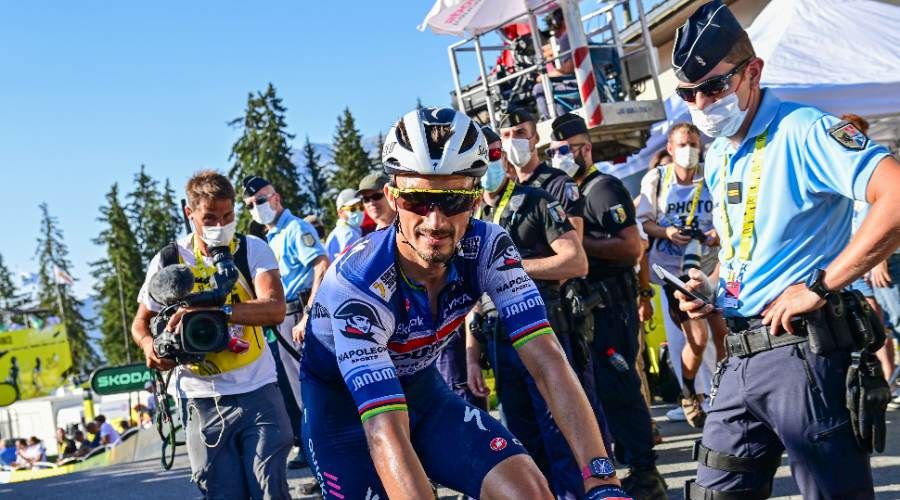 Alaphilippe bouleversé par les pleurs d’un enfant