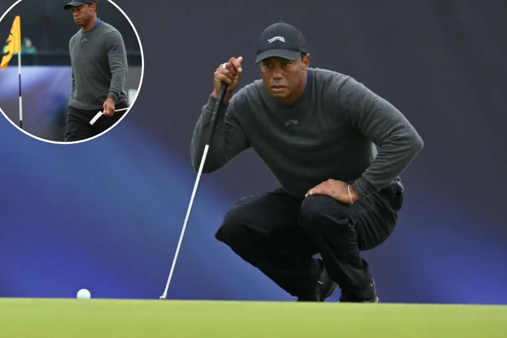 Tiger Woods' British Open implosion has him staring down cut