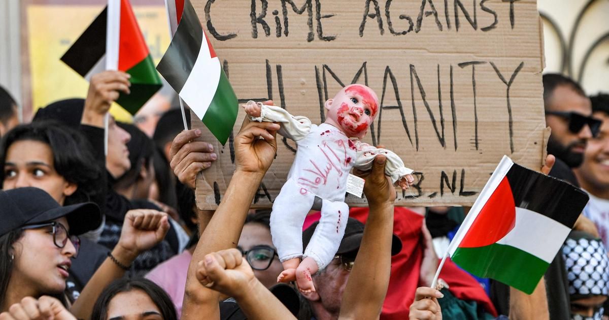 Conflit Israël-Hamas : à Tunis, des milliers de personnes manifestent pour la Palestine devant l’ambassade de France