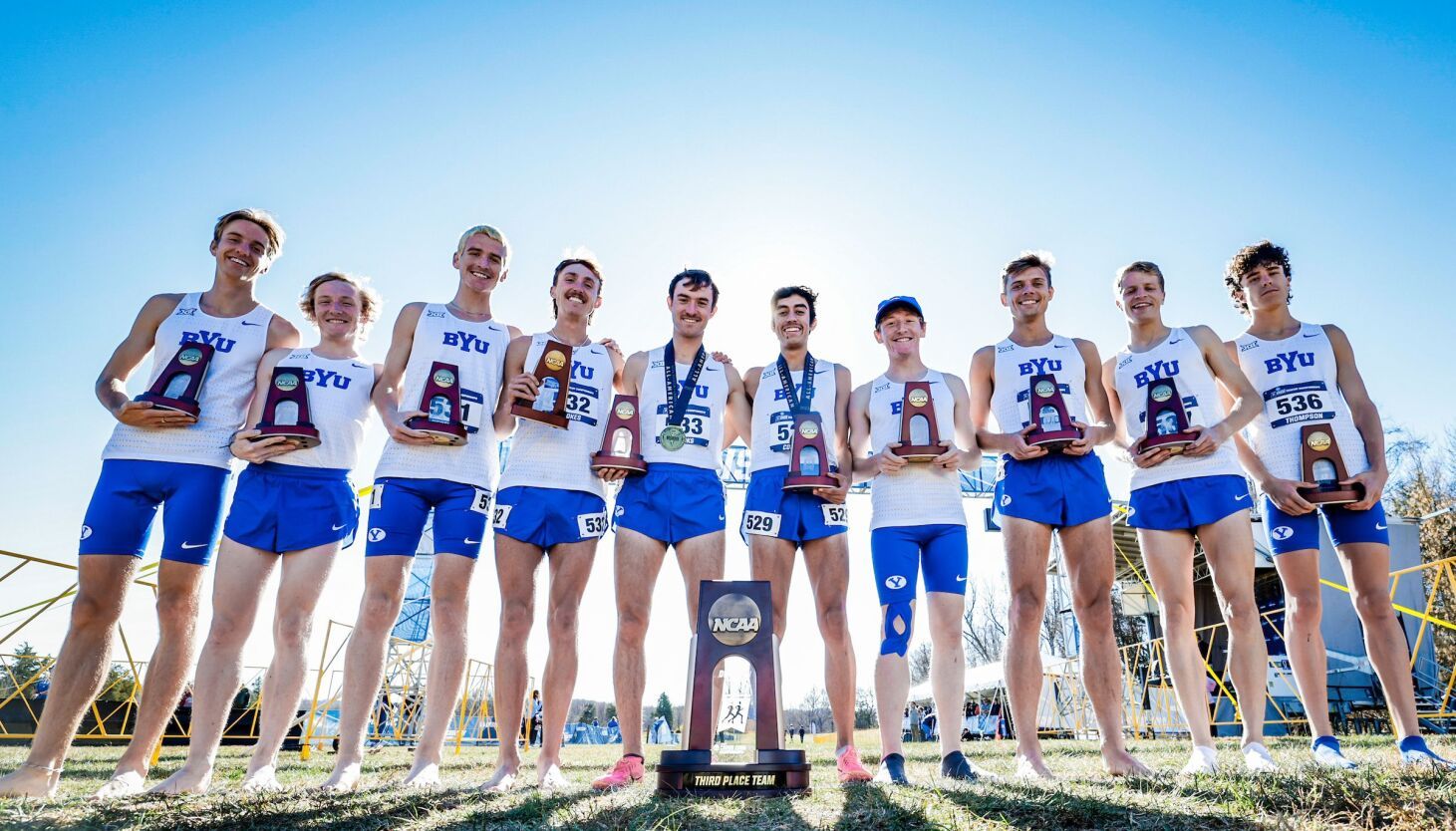 BYU men’s team finishes third again in NCAA cross-country championships