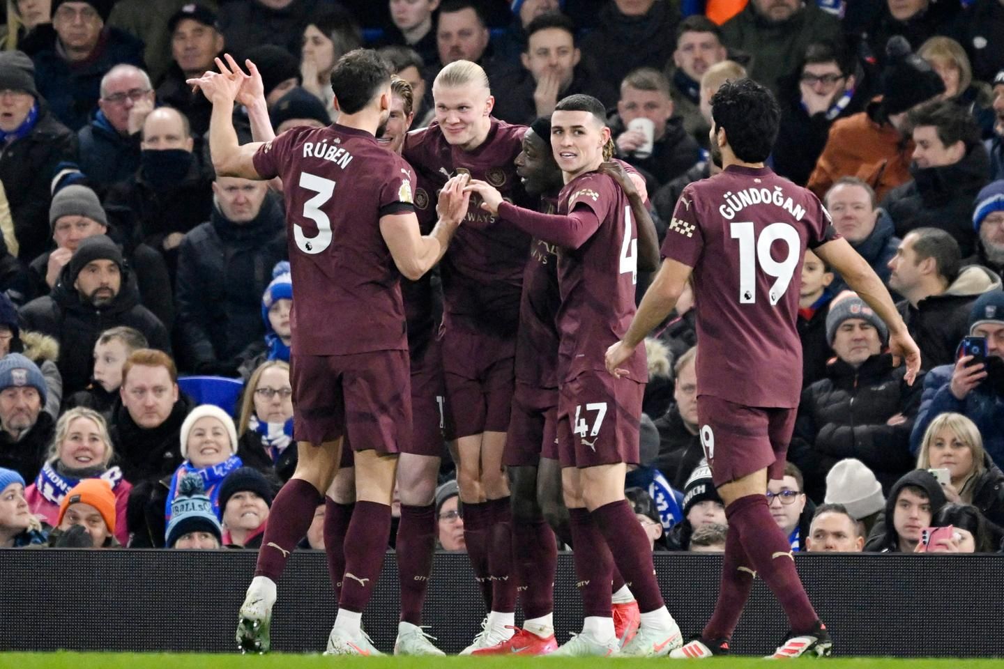 Football : Manchester City étrille Ipswich avant de retrouver le Paris Saint-Germain en Ligue des champions