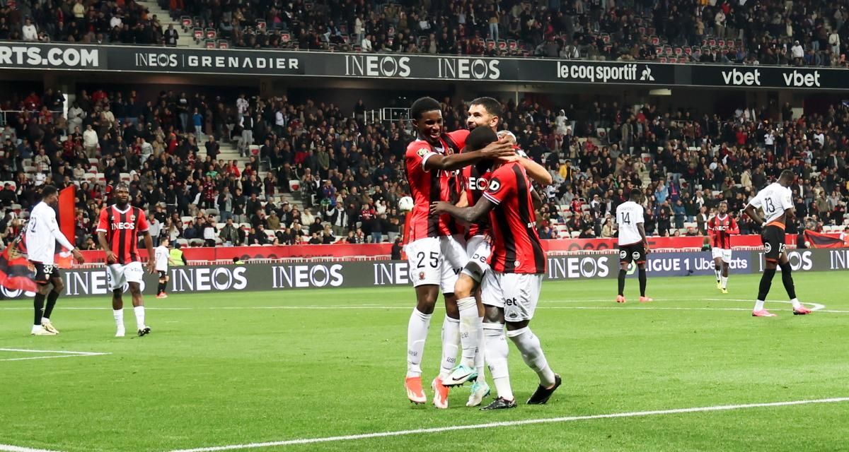 Nice écrase Lorient et se relance dans la course à la Ligue des champions !