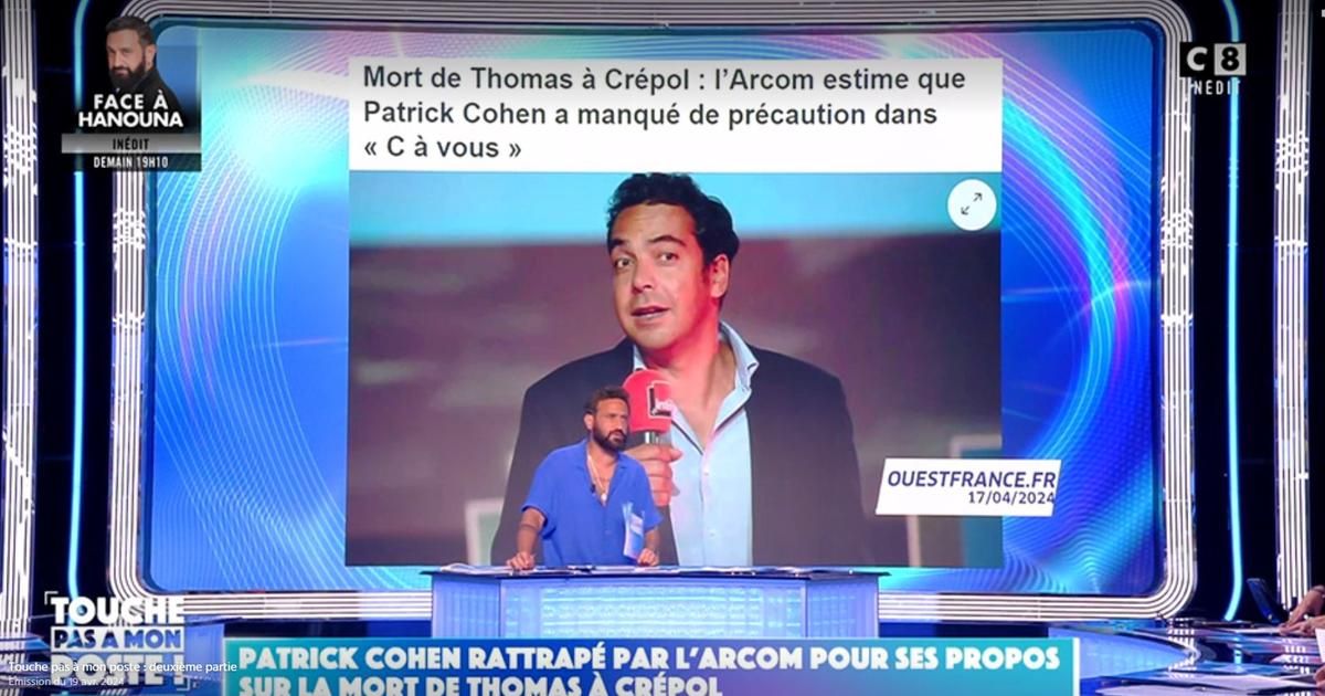 "C’est une première étape" : Cyril Hanouna se réjouit du rappel à l’ordre de l’Arcom adressé à Patrick Cohen