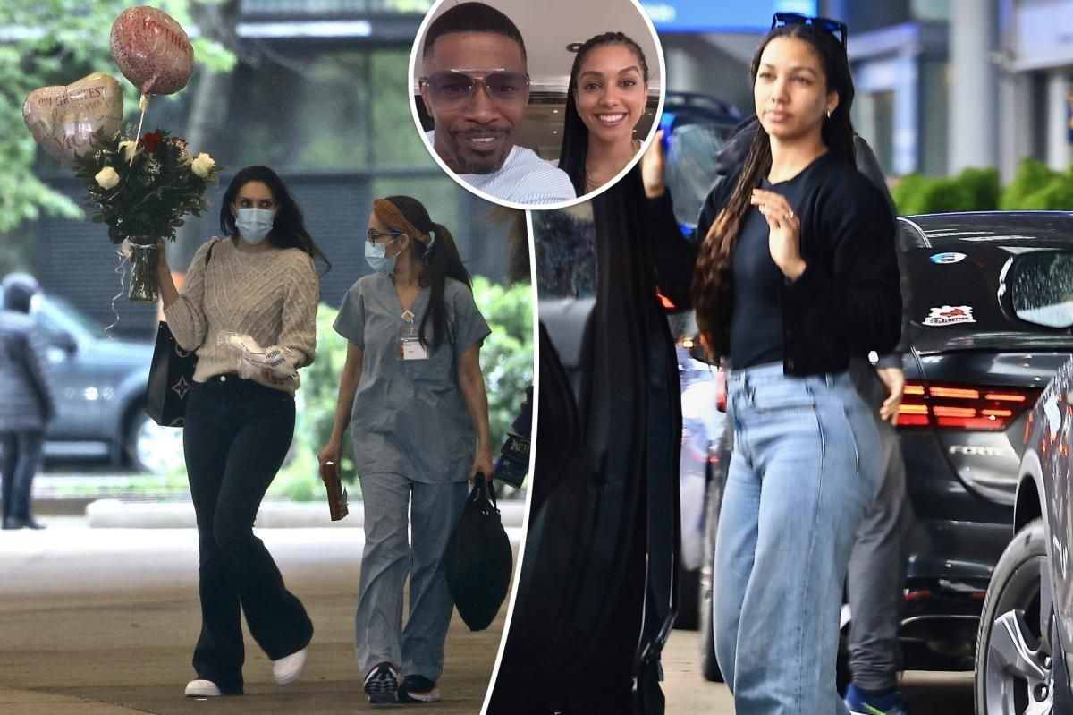 Jamie Foxx's daughter Corinne seen outside physical rehab center