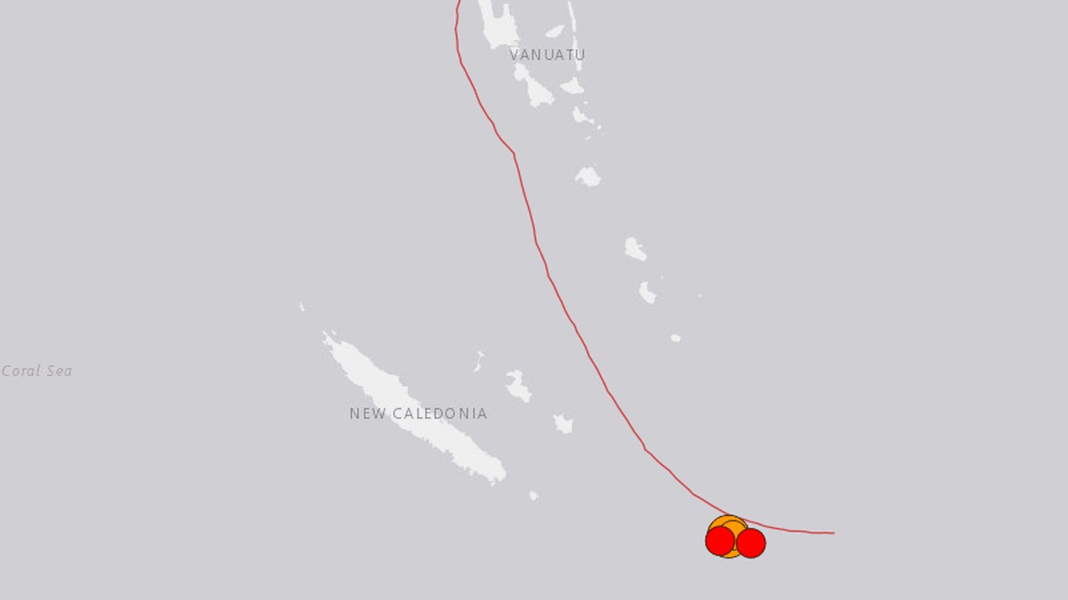 Nouvelle-Calédonie : un séisme de magnitude 7,7 enregistré au sud-est du territoire, l'alerte au tsunami levée