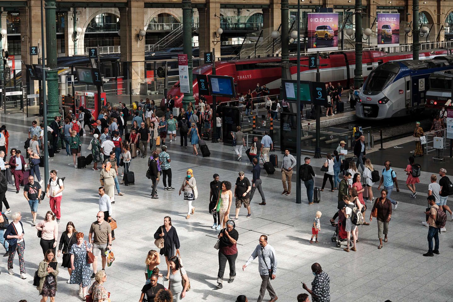 Eurostar d’un côté, trains de banlieue de l’autre : la gare du Nord, deux mondes parallèles au cœur de Paris