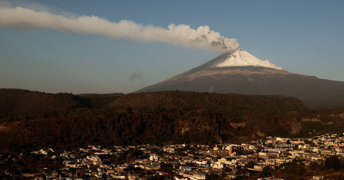 Mexican volcano near capital spews more ash, forcing school closures