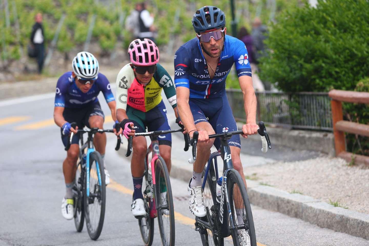 Tour d’Italie, treizième étape : Thibaut Pinot, encore deuxième, se replace au général