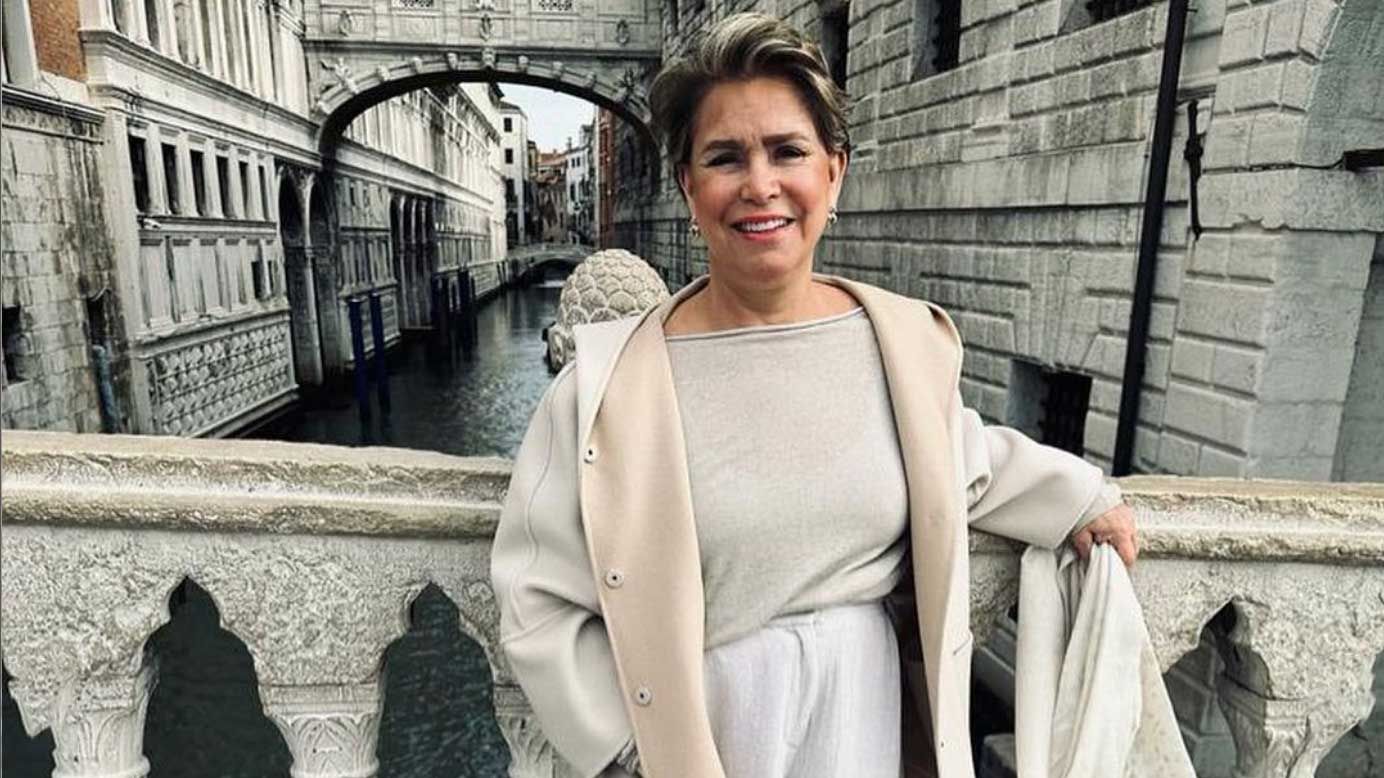 La grande-duchesse Maria Teresa inaugure le pavillon luxembourgeois futuriste à la Biennale de Venise