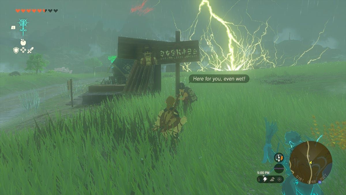 We love The Legend Of Zelda: Tears Of The Kingdom's silly sign man