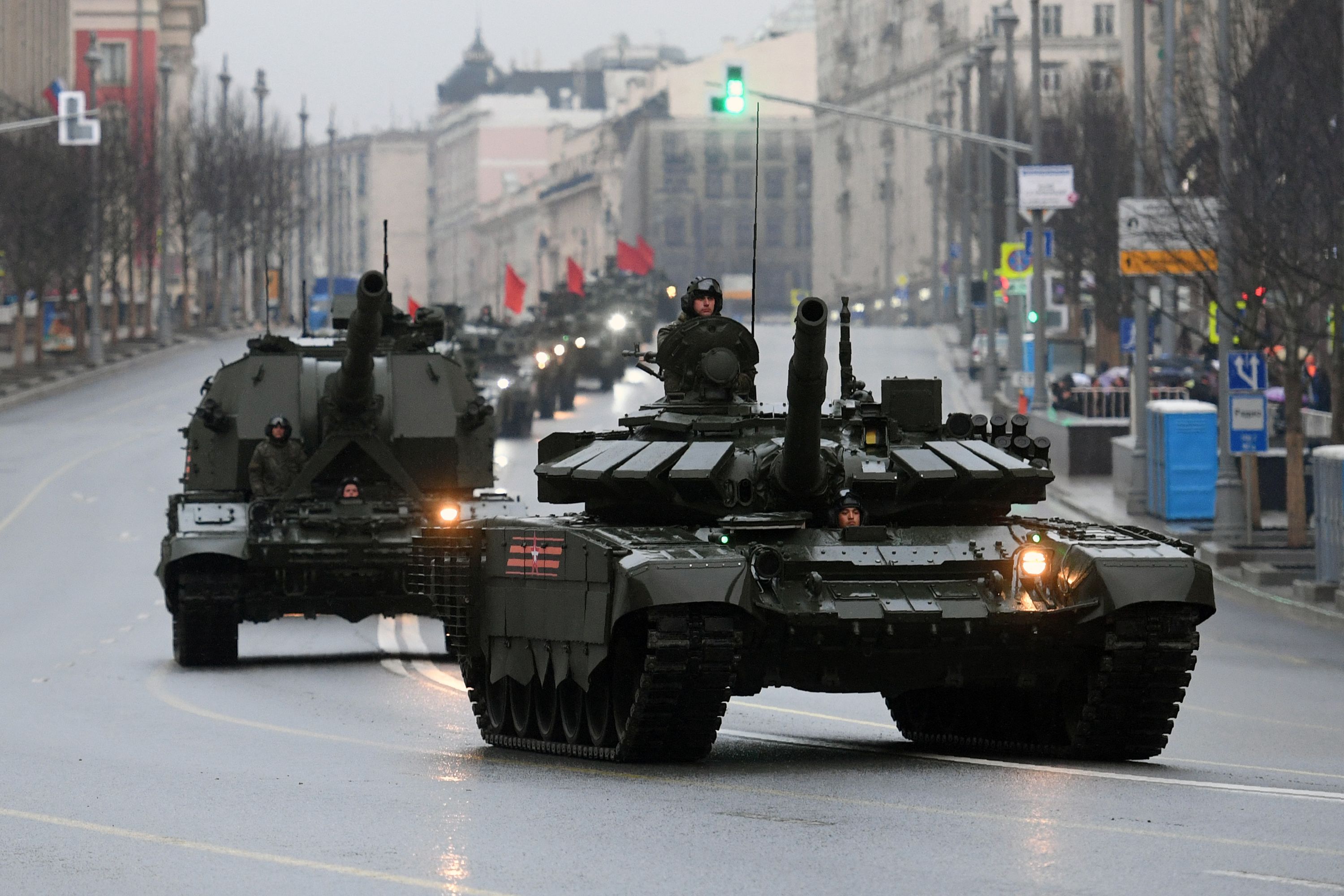 Video Shows Russian T-72B3 Tank Destroyed in 'Zhytomyr Paratroopers' Strike