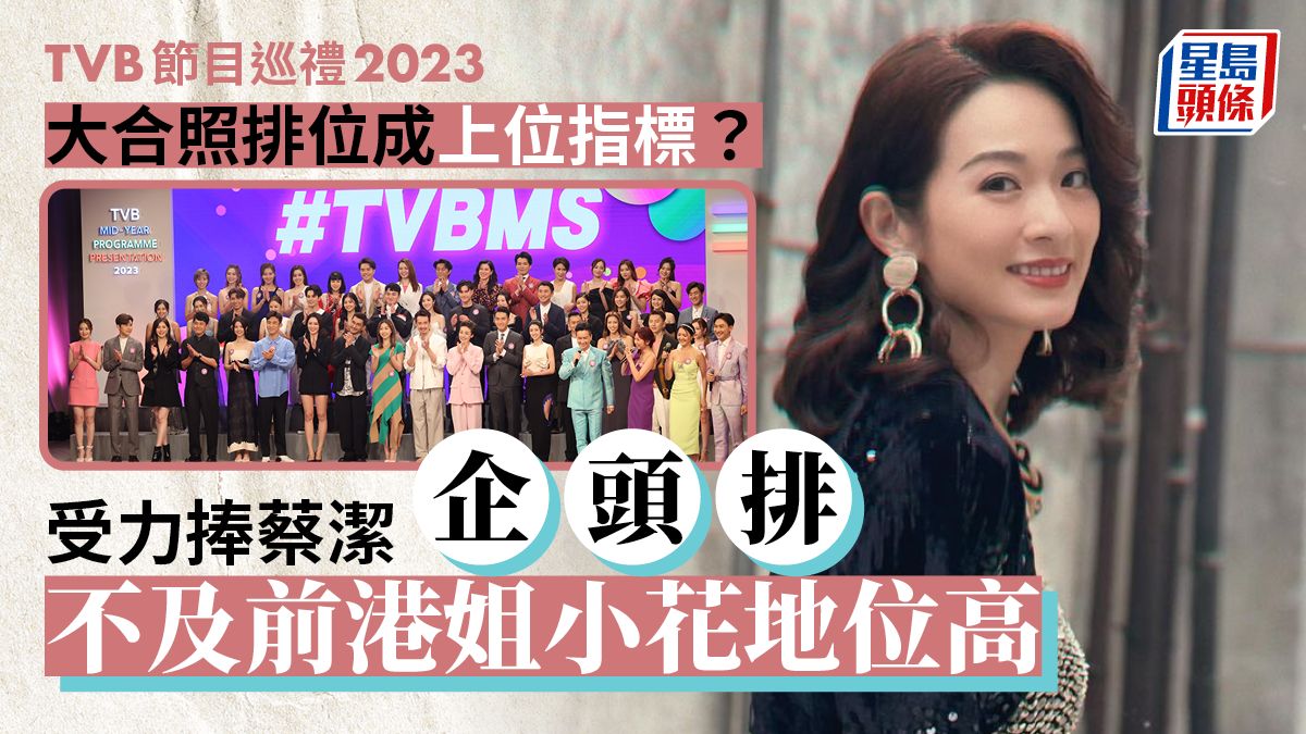 TVB節目巡禮2023丨大合照排位成上位指標？受力捧蔡潔企頭排 不及前港姐小花地位高