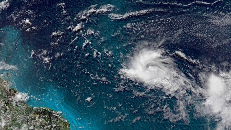 Tropical Storm Bret forms in the Atlantic and is forecast to become a hurricane by Wednesday