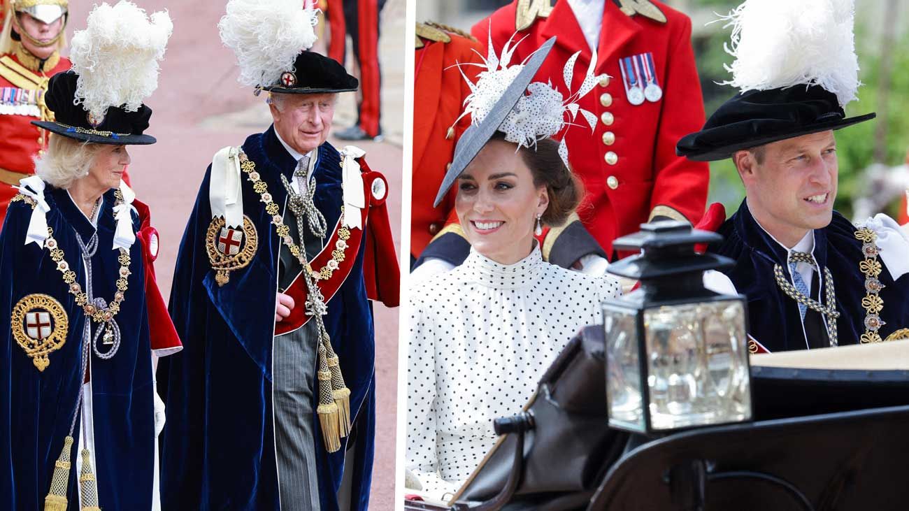 La famille royale entoure Charles III pour sa première cérémonie de l'ordre de la Jarretière en tant que souverain